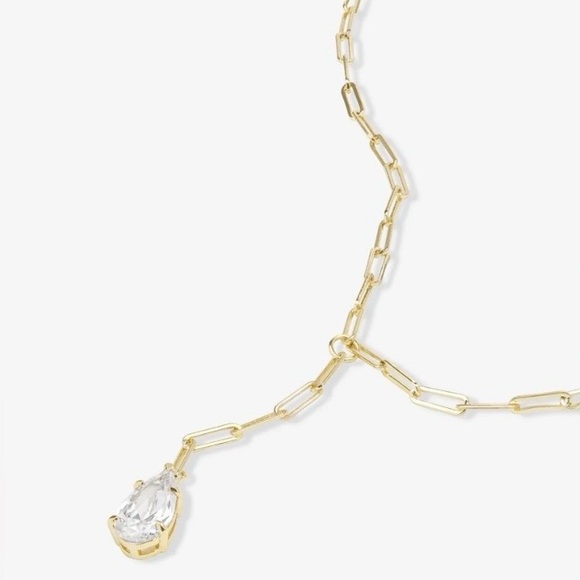 NWOT Melinda Maria Baby Samantha Teardrop Lariat
Necklace - 18K Gold Plated - Picture 3 of 6